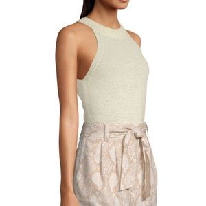 NWT worthington cream high neck sweater sleeveless
